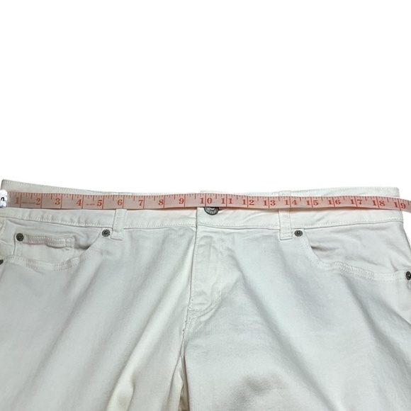 GAP FACTORY Premium Flare 1969 Winter White Cotton Blend 5 Pocket Jeans US Sz 16 - Picture 6 of 10